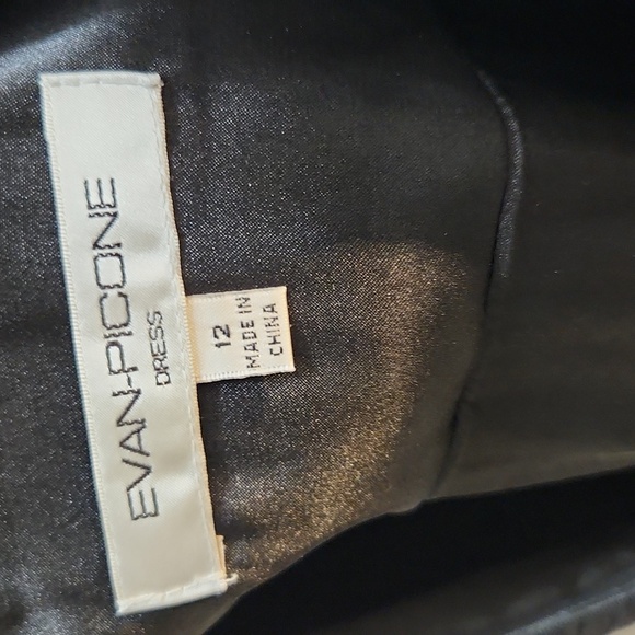 Evan Picone Black  Dress Size 12 - Picture 6 of 8